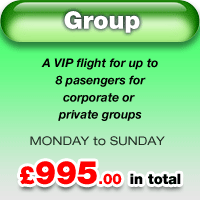 Group VIP flight for £995 in total