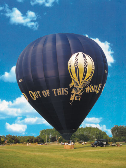 The Out Of This World Balloon before take off. 